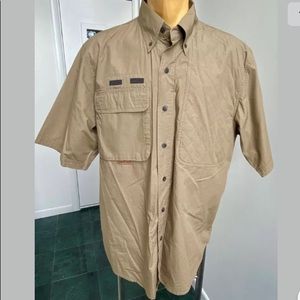 VINTAGE 1990s LEWIS CREEK LANAI PINE SPORTING SKEET CLAYS RIFLE SHOOTING SHIRT M